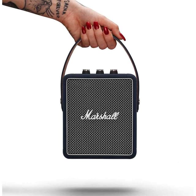 marshall stockwell 2 wireless stereo speaker indigo