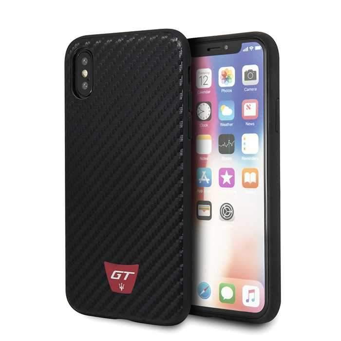 maserati gransport gt real carbon hard case for iphone x black 1