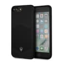 كفر ايفون 7 بلس و ايفون 8 بلس باللون الأسود مع شعار مازيراتي غرانلوسو  Maserati Granlusso Genuine Leather Hard Case for iPhone 8 Plus / 7 Plus - Black