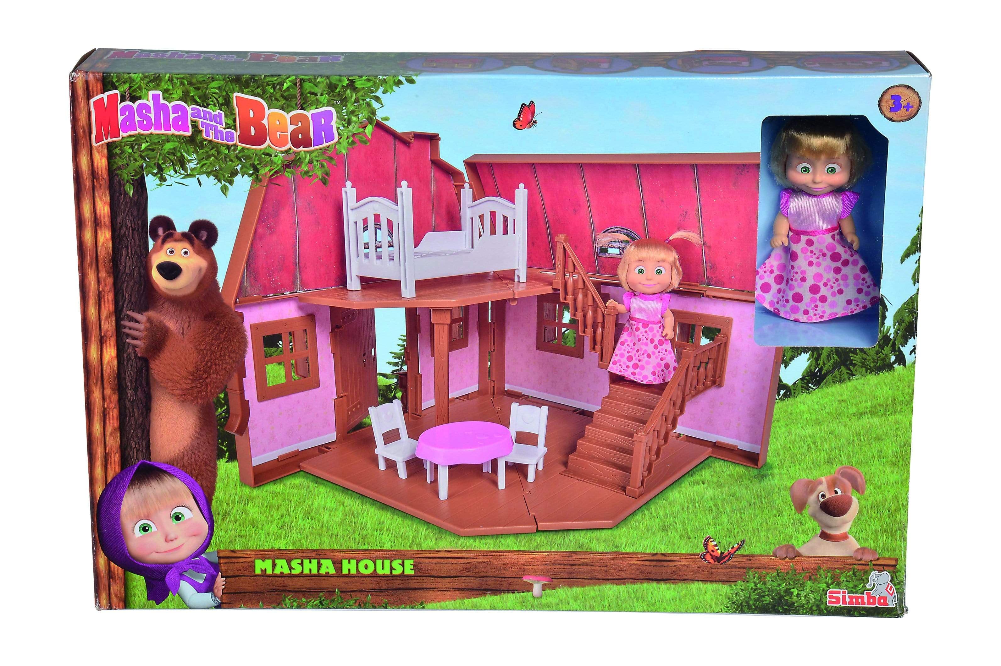 MASHA &amp; THE BEAR masha house 2 floors foldable