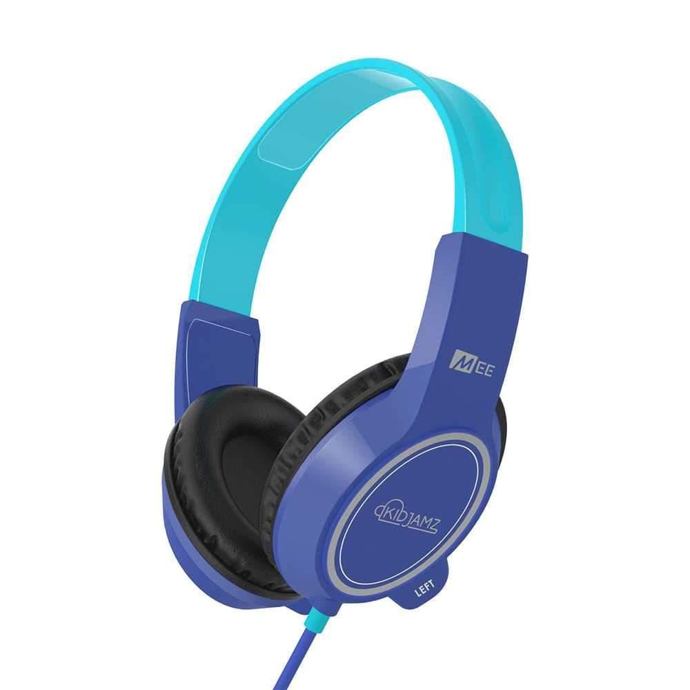 mee audio kidjamz 3 child safe headphones for kids with volume limiting technology blue