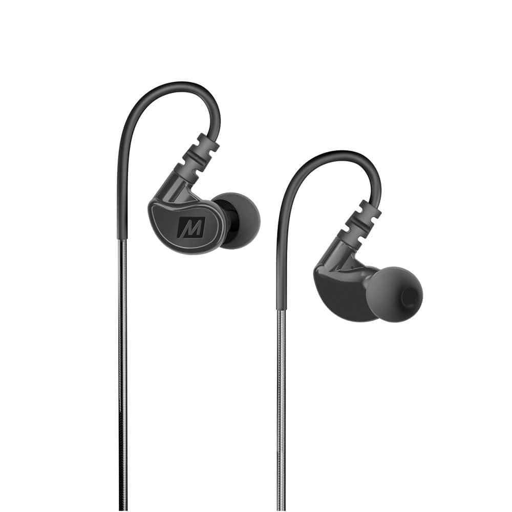 mee audio m6 memory wire in ear sports headphones black