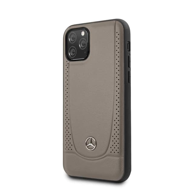 Mercedes-Benz mercedes perforation leather hard case iphone 11 pro brown