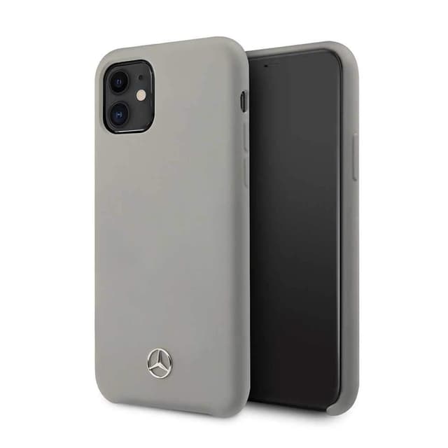 Mercedes-Benz Liquid Silicone Case For Iphone 11 - Gray