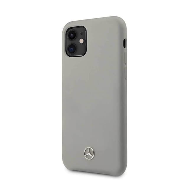 Mercedes-Benz Liquid Silicone Case For Iphone 11 - Gray