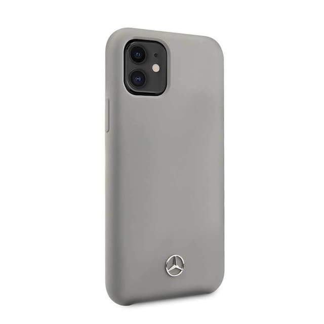 Mercedes-Benz Liquid Silicone Case For Iphone 11 - Gray