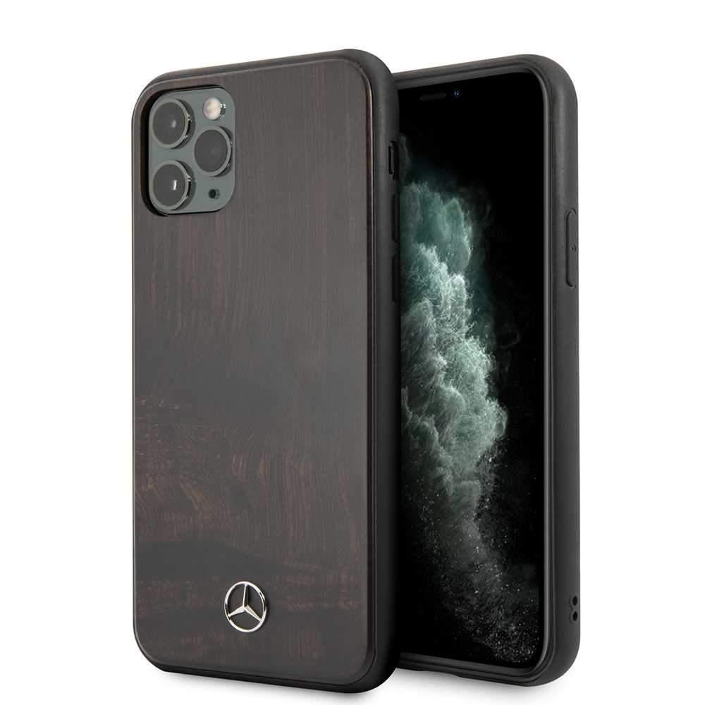 Mercedes-Benz mercedes benz rosewood hard case for iphone 11 pro brown