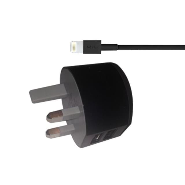 Mili Power Dolphin Uk (With Lightning Cable) - Black