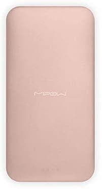 باور بنك شاحن متنقل 10000 مللي أمبير وصلة لايتينغ مدمجة وردي ميبوو MIPOW POWER CUBE 10,000 PD FAST CHARGING - PINK