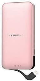 باور بنك شاحن متنقل 10000 مللي أمبير وصلة لايتينغ مدمجة وردي ميبوو MIPOW POWER CUBE 10,000 PD FAST CHARGING - PINK