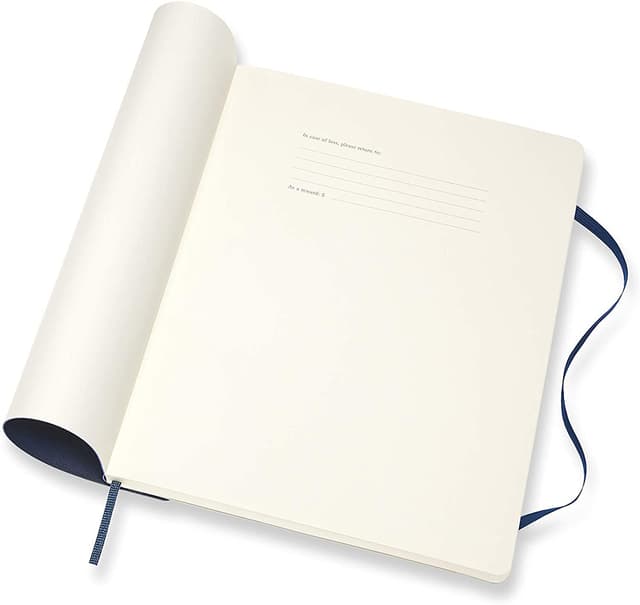 أجندة ملاحظات Moleskine - 12 Months Agenda Weekly Horizontal 2020   - أزرق ياقوتي