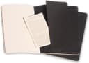 3 دفاتر ملاحظة غير مسطرة Moleskine - Set 3 Notebooks - 80 صفحة / أسود