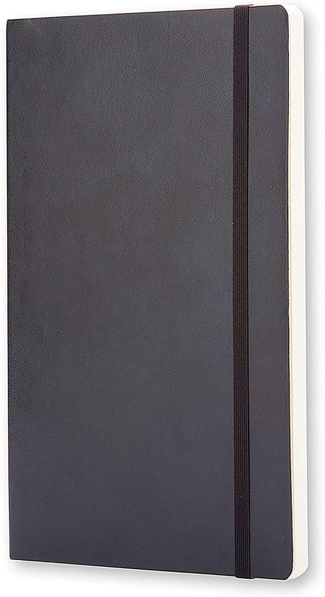 دفتر ملاحظات غير مسطر Moleskine - Classic Plain Paper Notebook - Soft Cover - A5 - 192 صفحة / أسود