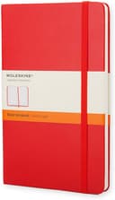 دفتر ملاحظات مسطر Moleskine - Classic Ruled Paper Notebook - A5 - 240 صفحة / أحمر