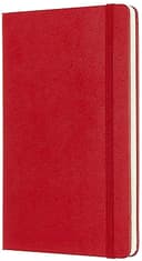 دفتر ملاحظات مسطر Moleskine - Classic Ruled Paper Notebook - A5 - 240 صفحة / أحمر