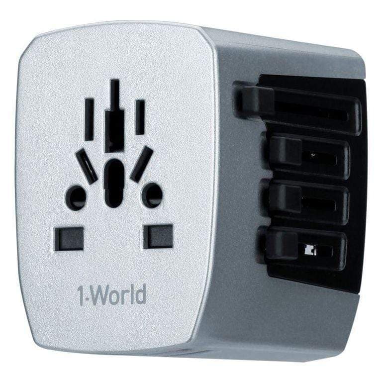 فيش كهرباء 4 منافذ شحن سريع موماكس Momax Fast Charging 4 Port Usb World Travel Ac Adaptor