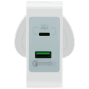 momax oneplug 2 port fast charging adaptor usb c pd qc3 0 white