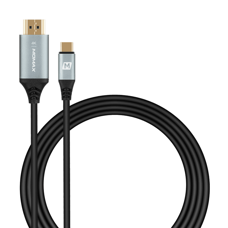 momax go link usb c to hdmi 2 0 cable 2m space grey