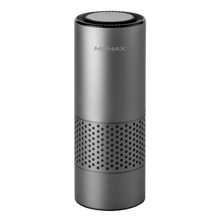 momax pure go portable smart air purifier space grey