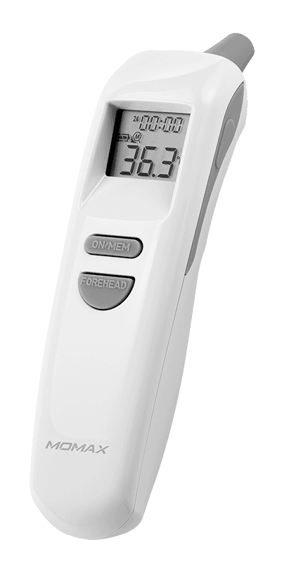 مقياس حرارة ديجيتال موماكس أبيض Momax White Infrared Thermometer