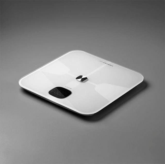 ميزان ذكي رقمي تحليل لبيانات الجسم أبيض موماكس Momax White Body Data Analysis Smart Iot Body Scale - 62753