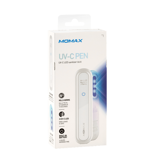 momax uv pen portable sanitizer white