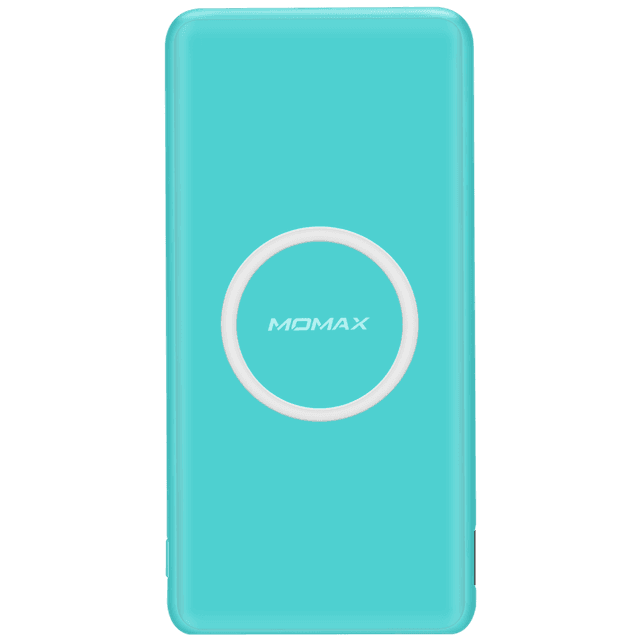 باور بانك خارجي Q.POWER 5000mAh SLIM WIRELESS MOMAX - أزرق - 335573