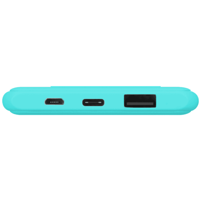 باور بانك خارجي Q.POWER 5000mAh SLIM WIRELESS MOMAX - أزرق - 62837