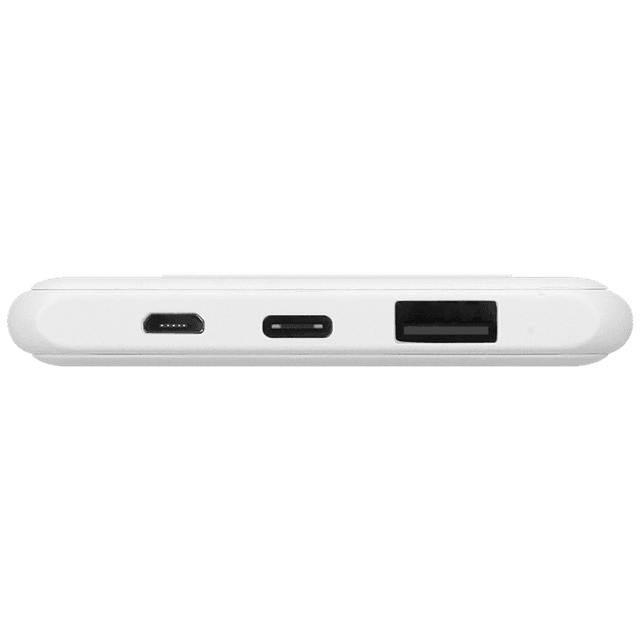 momax q power 5000mah slim wireless external battery pack white
