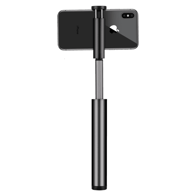 عصا سيلفي SELFIE STICK WITH MINI LED FILL LIGHT MOMAX - أسود