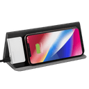 momax q mouse pad with built in fast wireless charger black