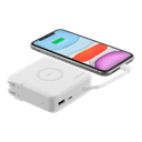 momax q power wireless portable pd charger with chargeable plug power bank white