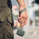 Moshi Pebbo Airpods Gen 1 2 Case Shock Absorb Stylish Airpods Cover W Detachable Wrist Strap Included Lintguard Protection Wireless Charging Compatible W Led Indicator Mint Green