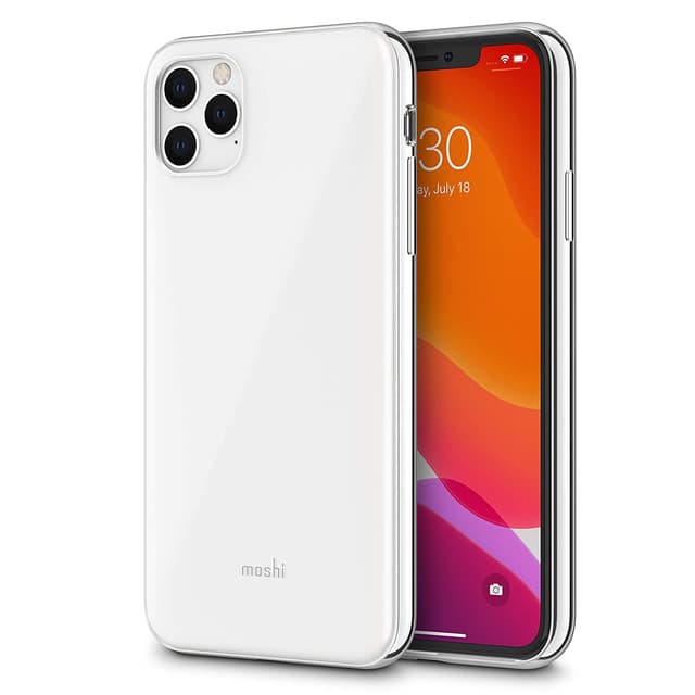 moshi iphone 11 pro max case iglaze pearl white