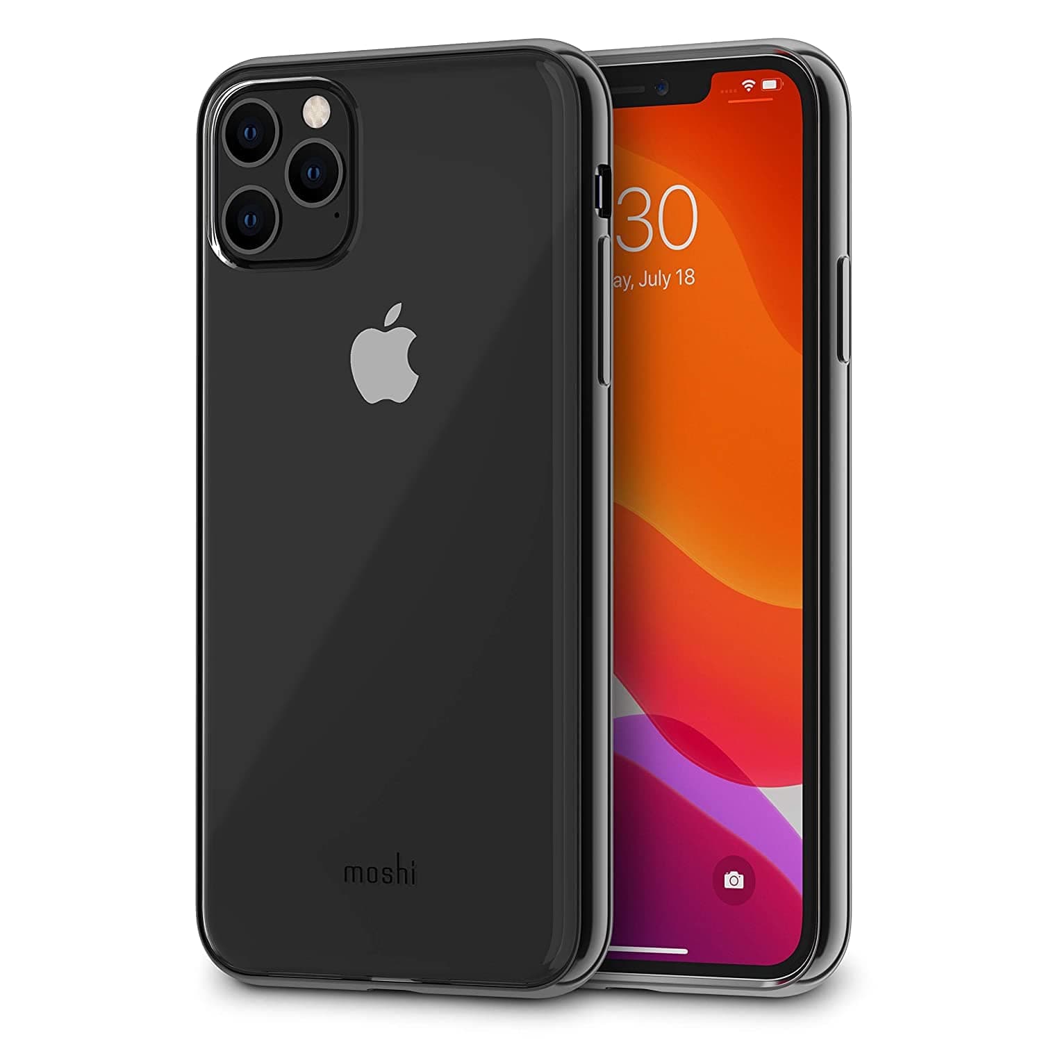 كفر ايفون - أسود Moshi - iPhone 11 Pro Max Case (Vitros Raven Black)