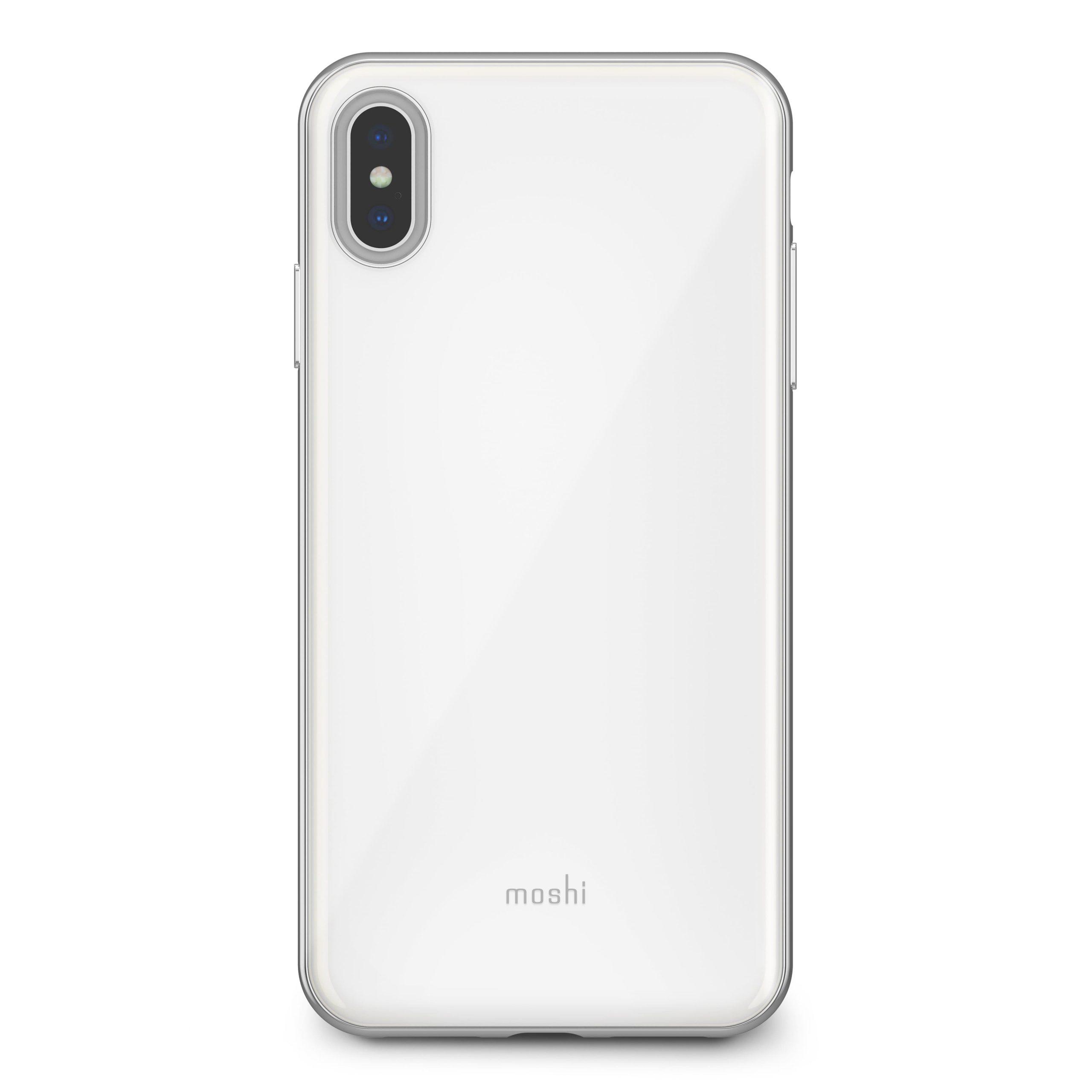 كفر iPhone XS Max من MOSHI - أبيض لؤلؤي