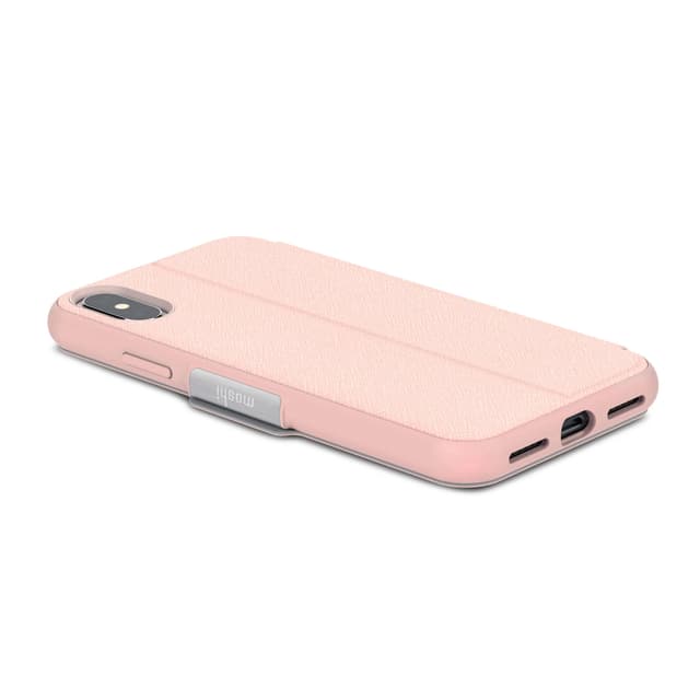 كفر ايفون ( قابل للطي ) - وردي MOSHI - Sensecover Luna Pink - for iPhone XS/X