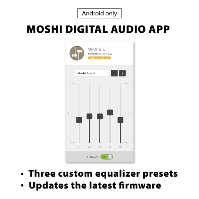 سماعات اذن (Type-C ) - ابيض Moshi - Mythro C USB Type-C Earphones