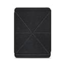 moshi versacover for ipad pro 12 9 4th 2nd gen magnetic folding cover stand w 3 viewing options apple pencil holder auto wake function 360 protection shock absorbing case charcoal black - 337356