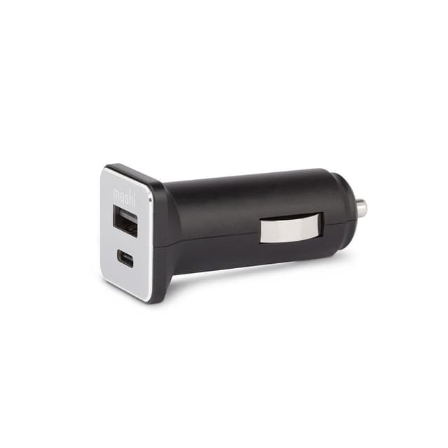 moshi quikduo car charger with usb c and usb a port