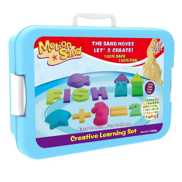 لعبة صلصال الرمل السحري 1.5KG Creative Learning Set - Motion Sand