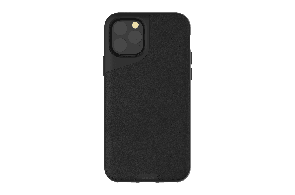 mous contour leather case for iphone xi 5 8 2019 black