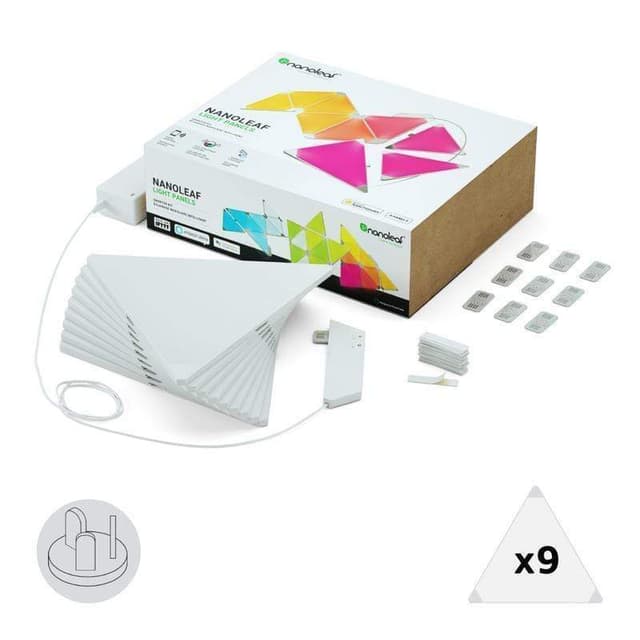 ألواح الإضاءة الذكية من (نانوليف) ‏ - تتغير مع اللمس و الموسيقى - 9 ألواح إضاءة + لوح تحكم