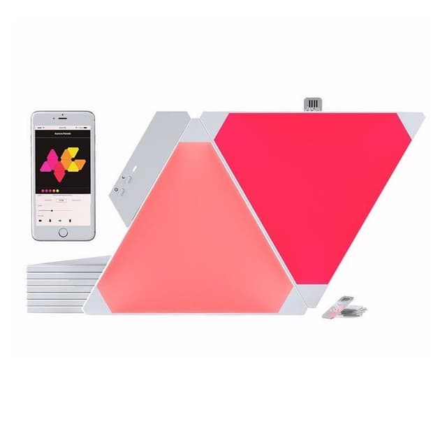 ألواح الإضاءة الذكية من (نانوليف) ‏ - تتغير مع اللمس و الموسيقى - 9 ألواح إضاءة + لوح تحكم