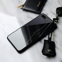 حافظة رخامية معدنية - سوداء - لهواتف ايفون 8 بلس / 7 بلس من ناتف يونيون