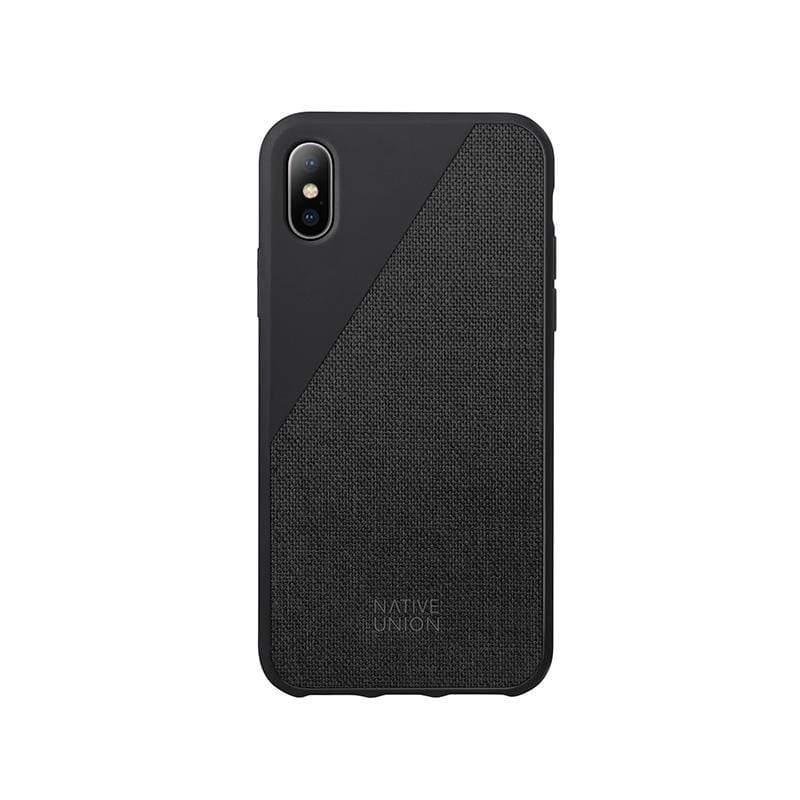 native union clic canvas case black for iphone x