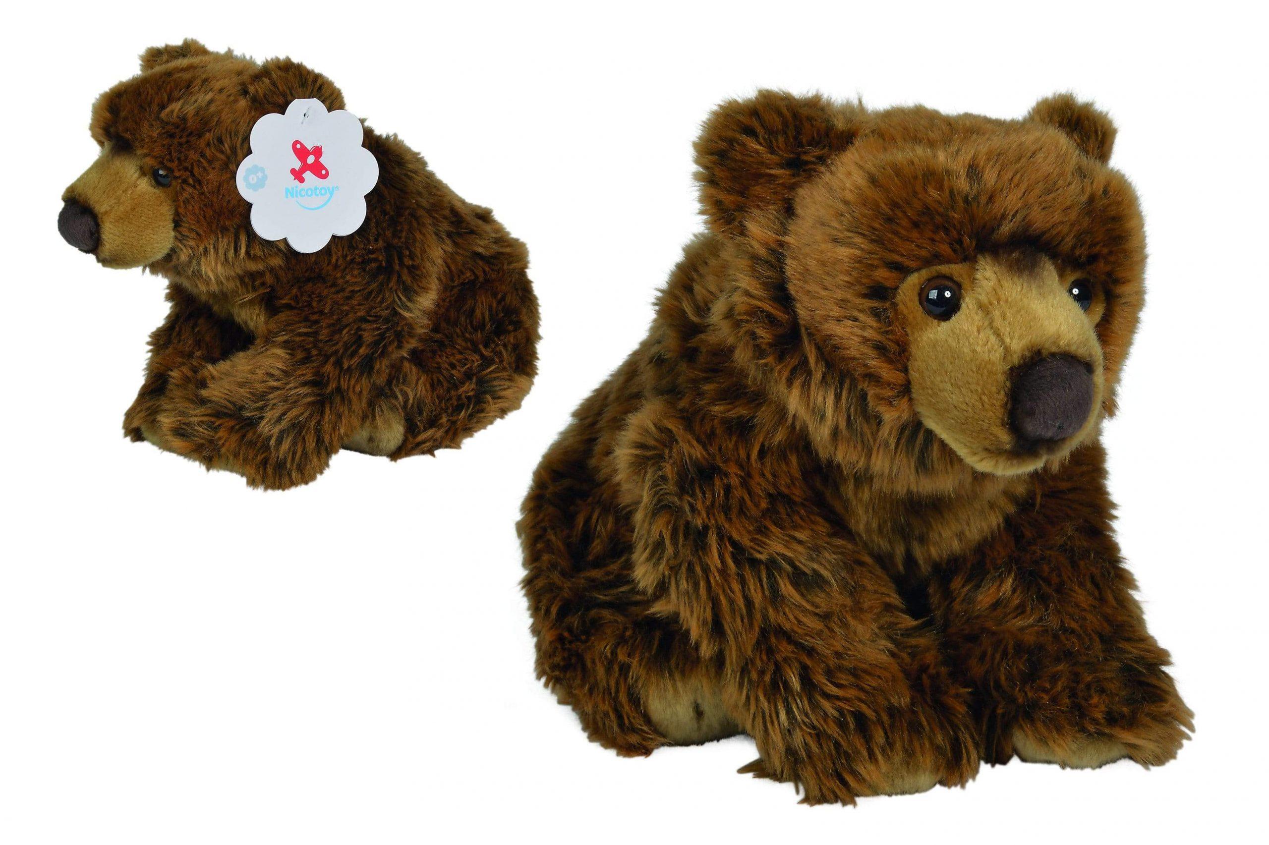 nicotoy floppy grizzly bear 30cm