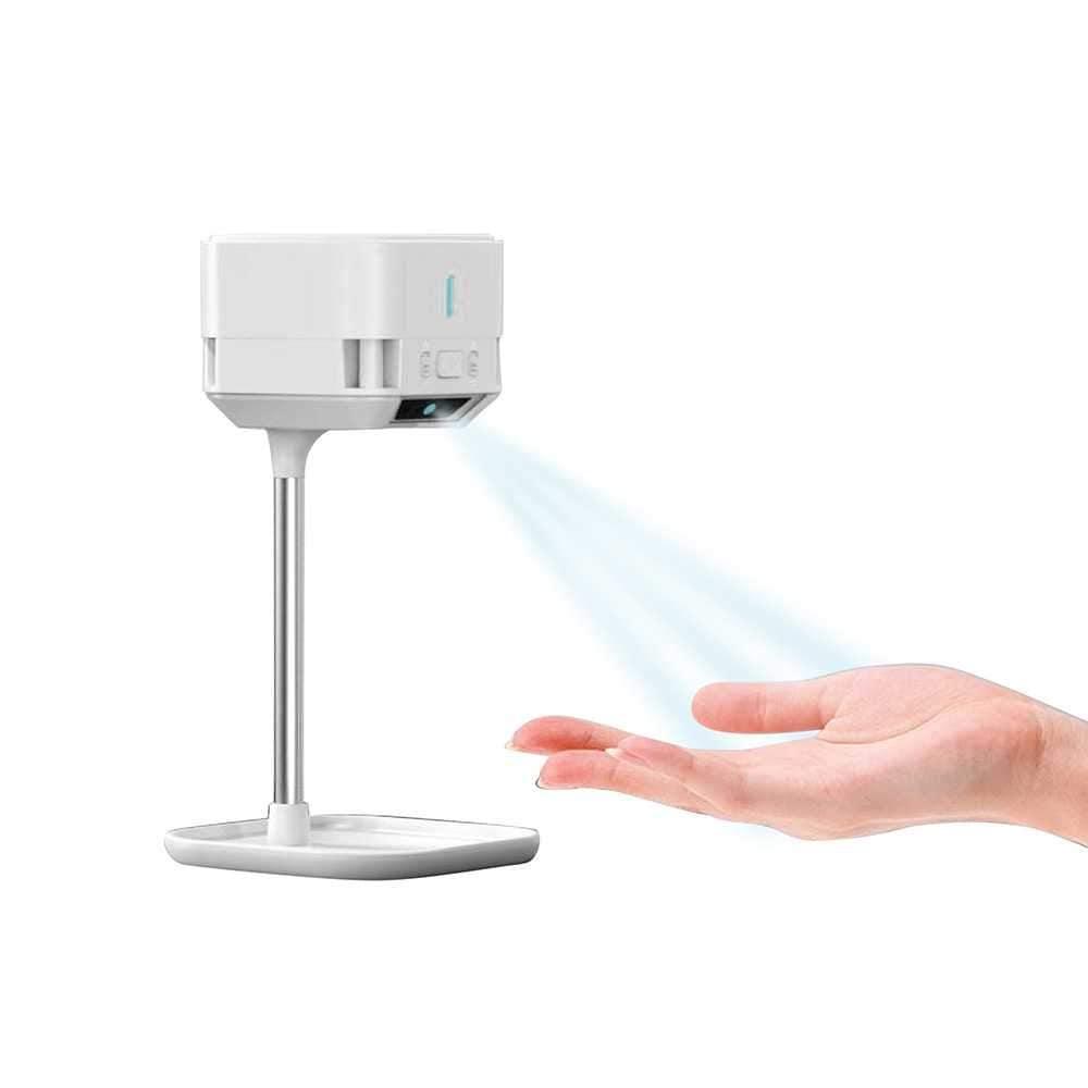 nomu infrared smart sanitizer with stand white