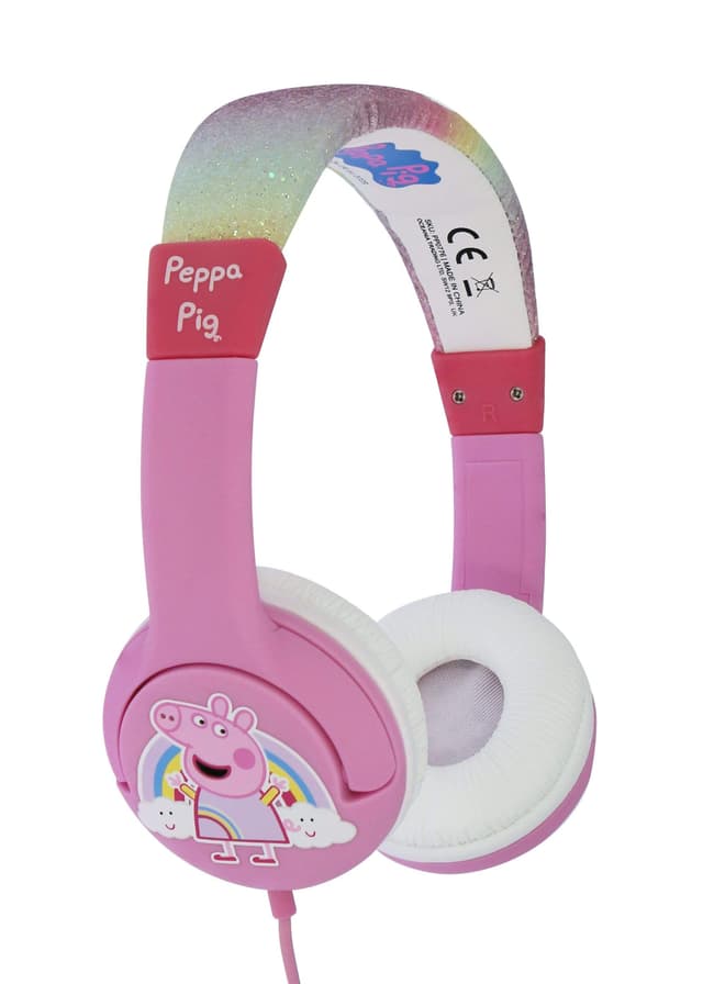 سماعات بنات سلكية 85 ديسيبل زهرية بيبا او تي ال OTL Peppa Pink  85db OnEar Wired Headphone