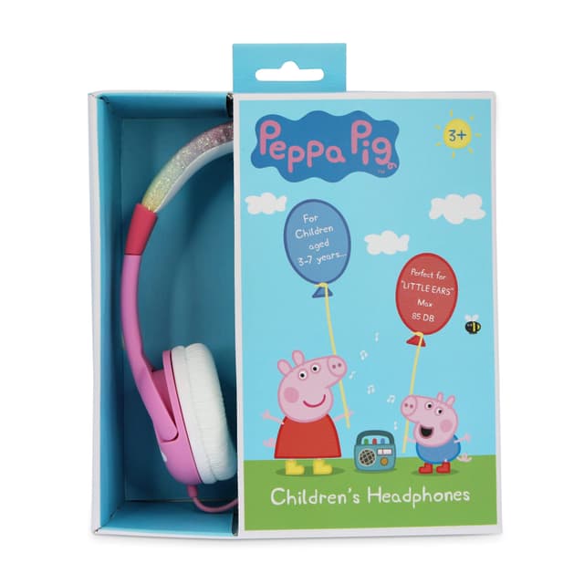 سماعات بنات سلكية 85 ديسيبل زهرية بيبا او تي ال OTL Peppa Pink  85db OnEar Wired Headphone